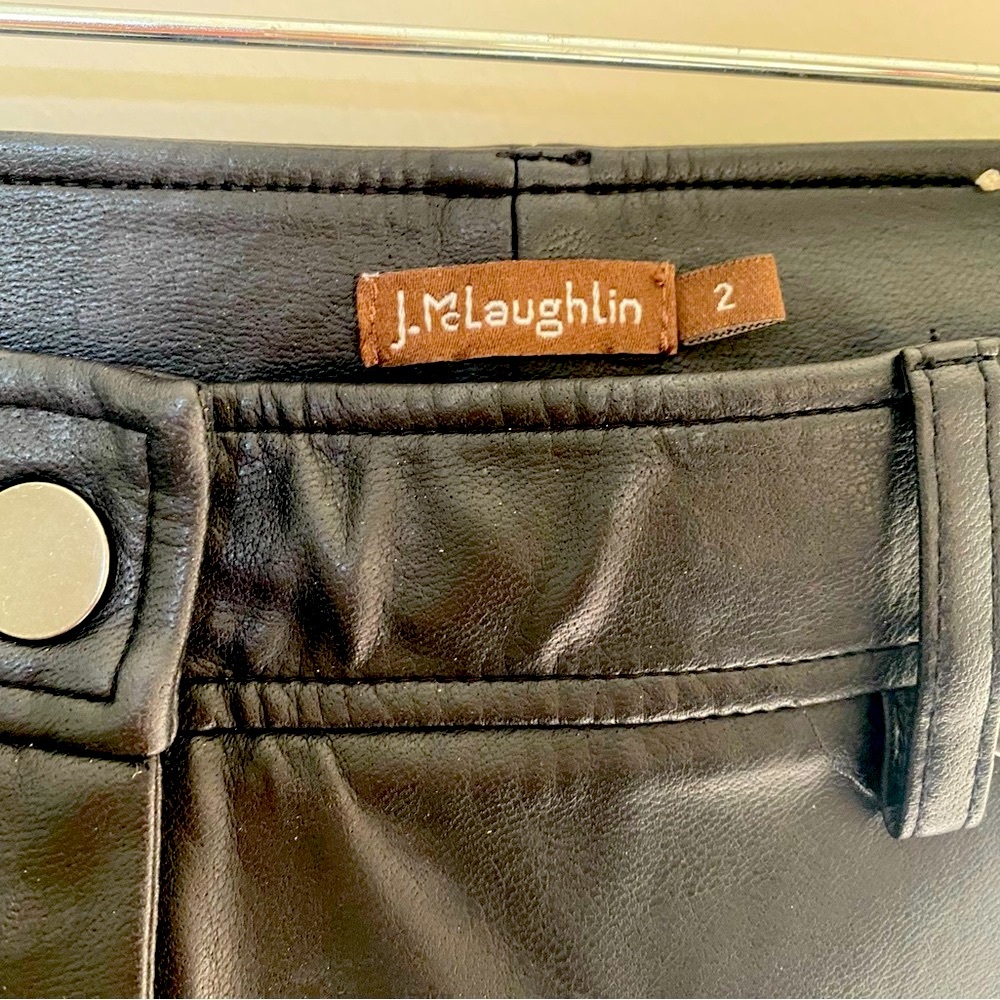 Vegan leather pants